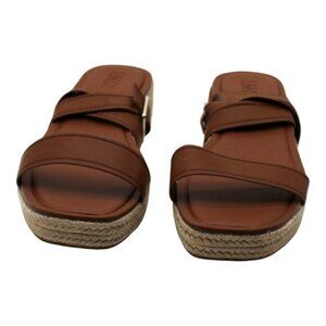 Inc Womens Brown 1 Platform Padded Ankle Strap Slip Resistant Havilah Open Toe W